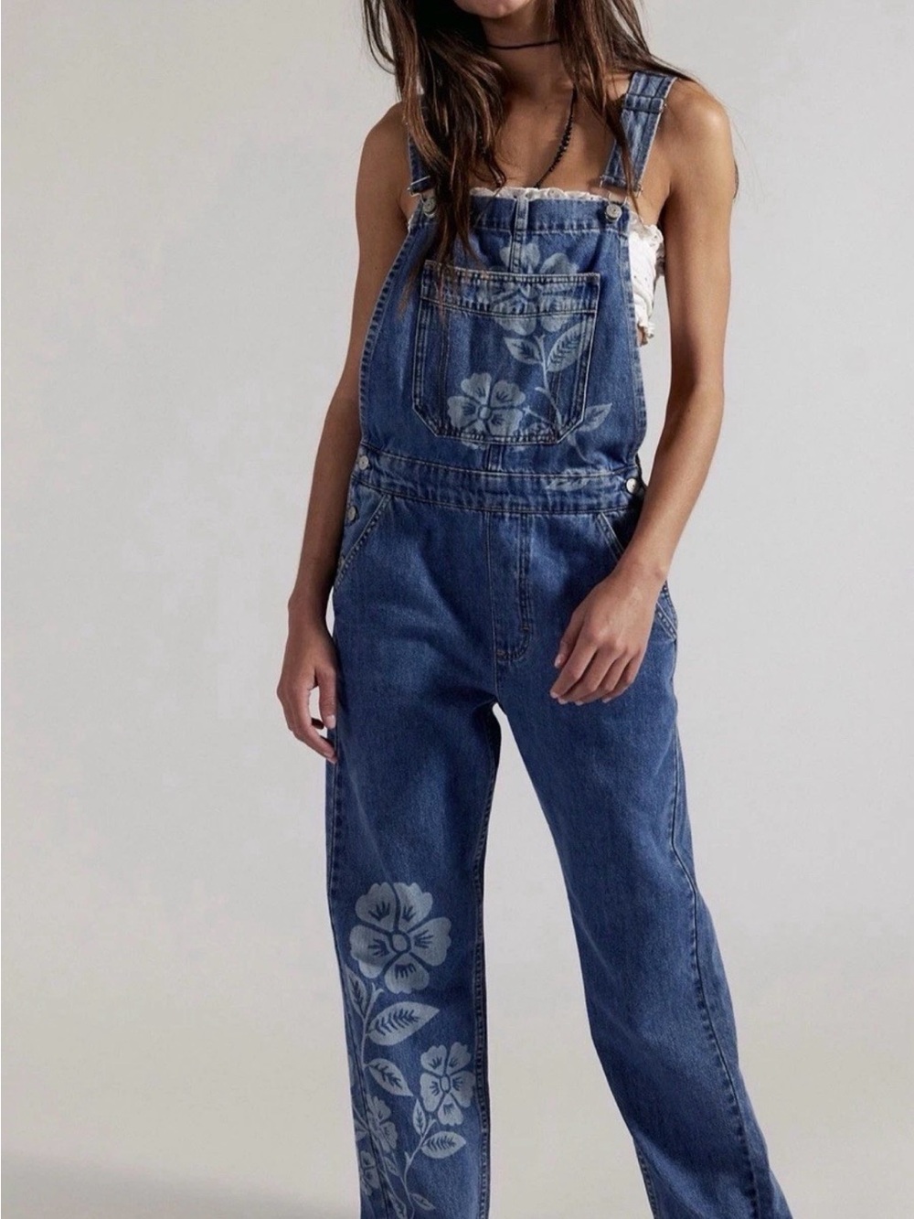 We the free ziggy printed overalls